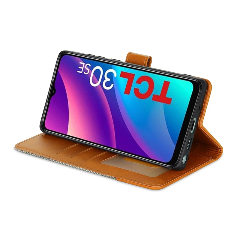 حافظة لهاتف فوندا TCL 30 SE 6165D Coque For Carcasa TCL 30 E eتوي on TCL 305 306 6102D 6102H مزودة بجيب للبطاقات #4