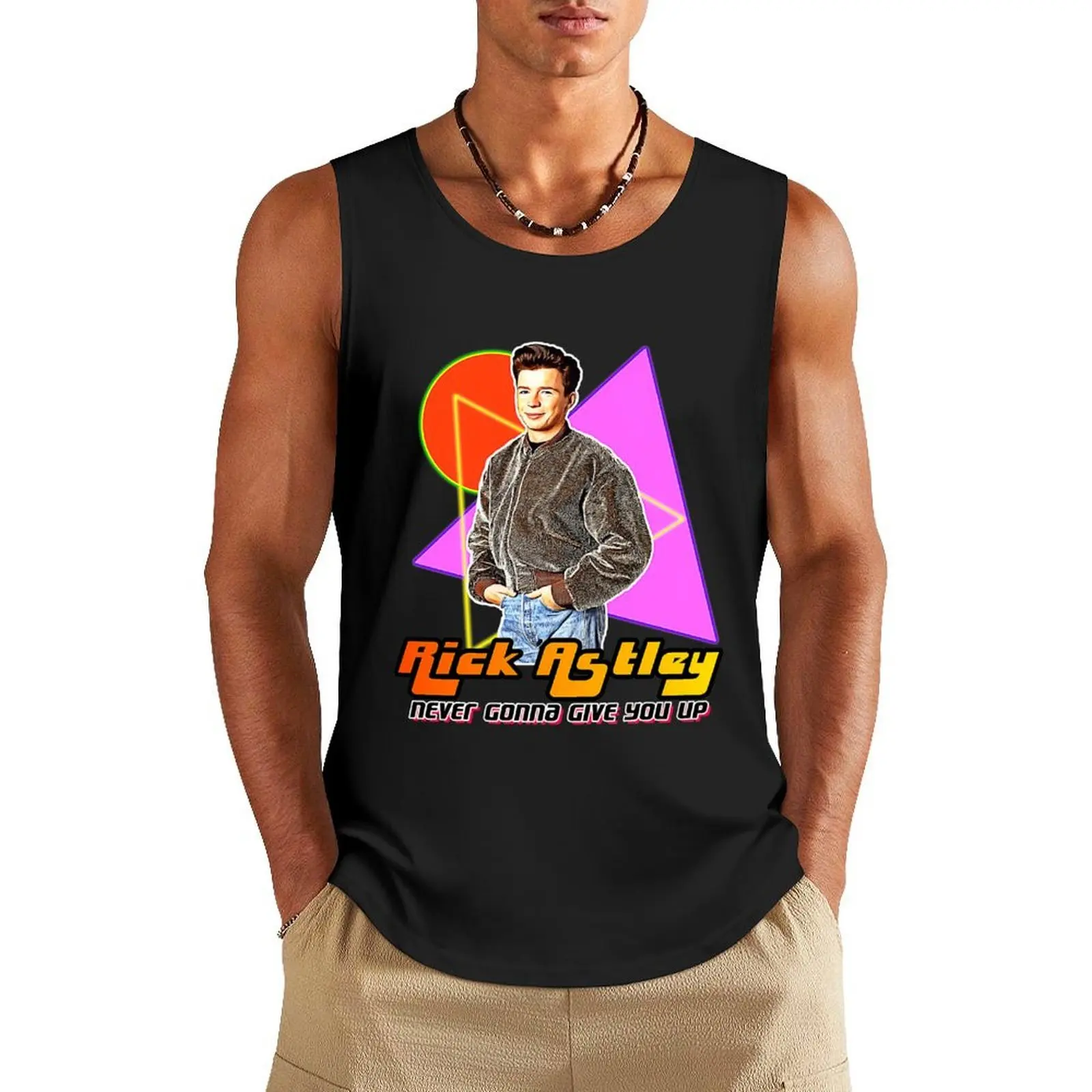 

Rick Astley Rick Astleyyyy Tank Top Bodybuilding shirt fitness clothing for men