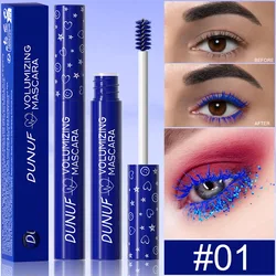 1PC Colorful Mascara Curling Thicking Eyelashes Extension Waterproof Volumizing Blue Mascara Long Lasting Non-Smudge Cosmetic