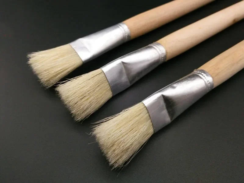 

2pcs/Set pig bristles oil painting brush Big row pen Gluing painting brush in paint brushes Drawing Art for Art Supplies