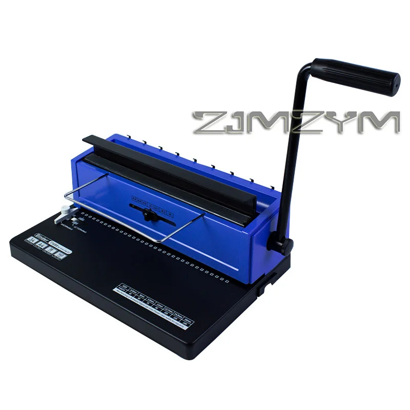 Square/Round Hole 34-hole Iron Ring Binding Machine For Contract Tender Document Punching Binding Machine Office Home Binding