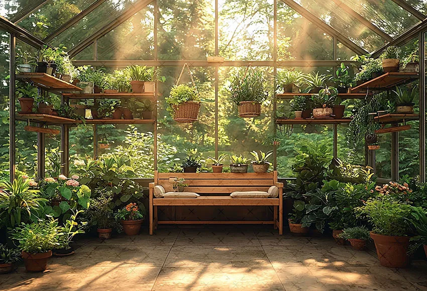 Mehofond-Arrière-Plan de Photographie pour Studio Photo, Scène de Printemps, Chambre à Fleurs, Jardin de Plantes, Décor de Portrait de ixd'Anniversaire pour Enfants