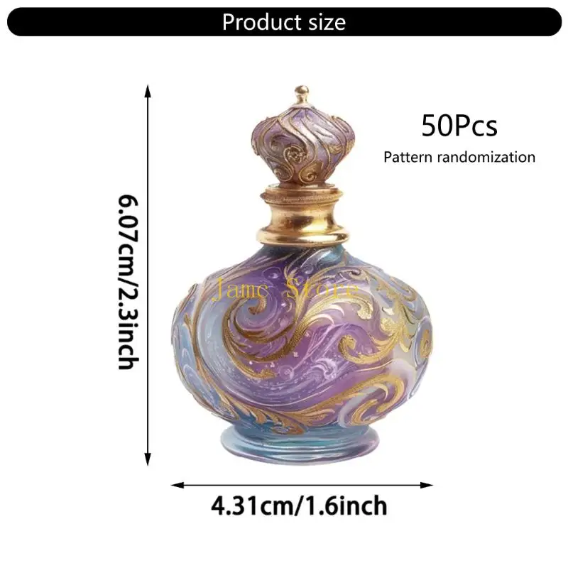 LX0B Pack of 50 Moon Phase Bottle Stickers مادة حيوان أليف مقاوم للماء لزخرفة حالة هاتف الجيتار