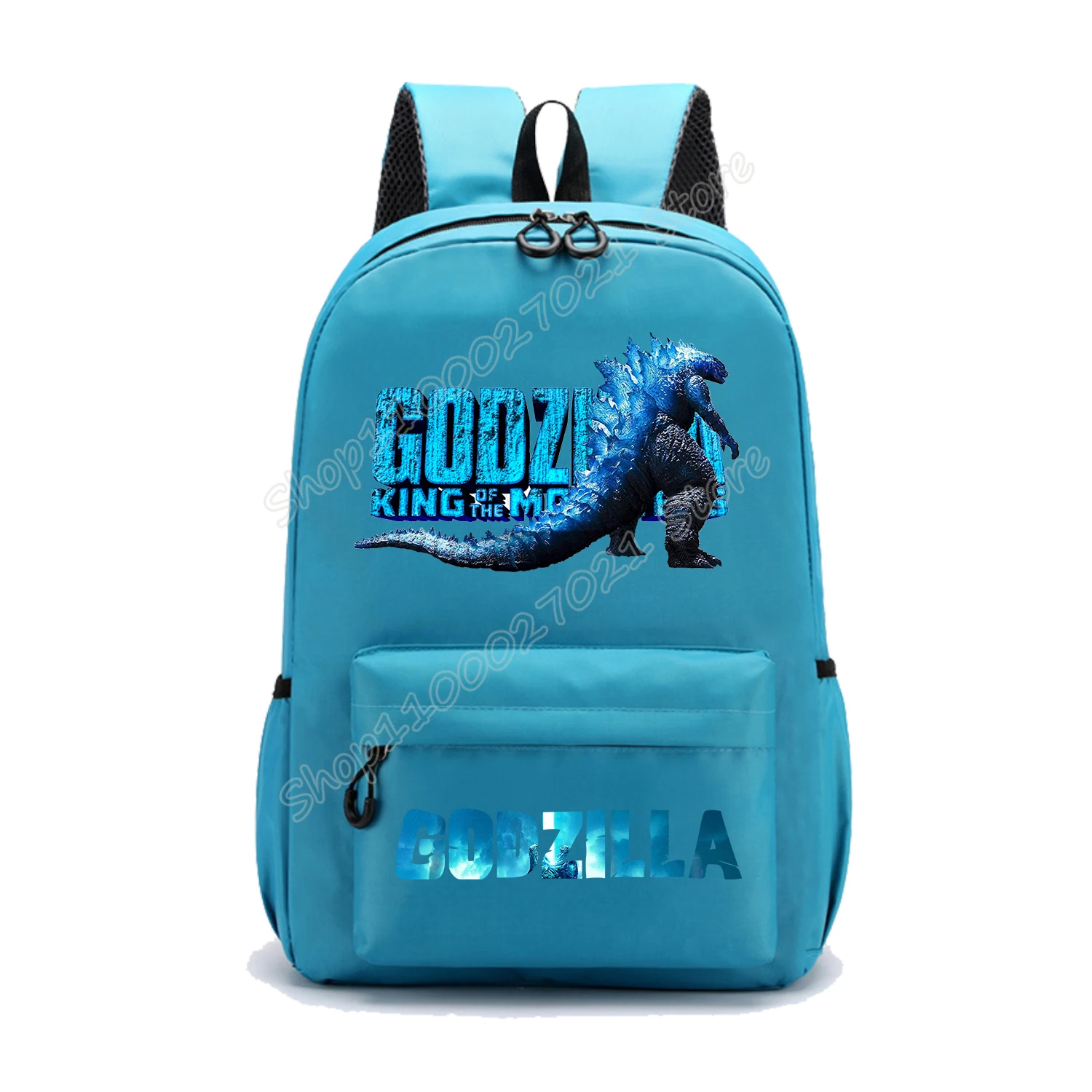 Godzilla Backpack New Anime Schoolbag Cartoon Schoolbag Fashion Boys Girls Red Blue Knapsack Student Large-capacity Bookbag Gift view 2