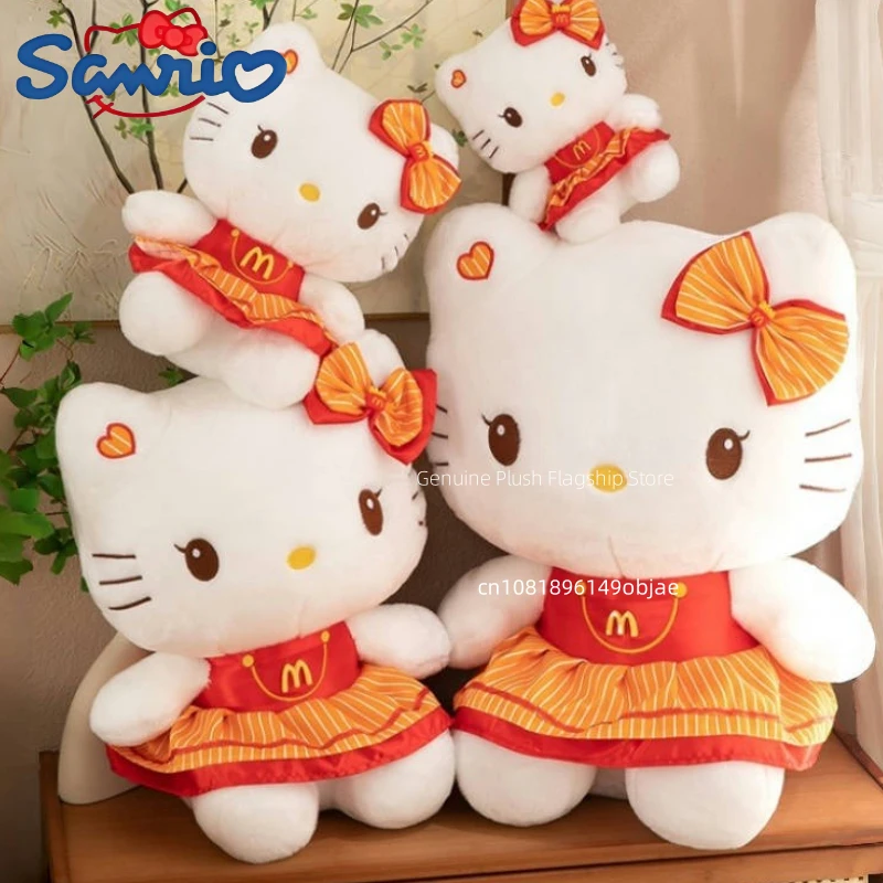 23/30/45/60CM Große Größe Sanrio Hallo Kitty Cartoon Anime Plüsch Puppe Zimmer Dekorative plüschtiere Kissen Peluche Ornament Geschenk