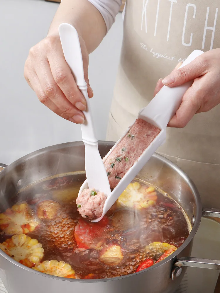 

Meatball Maker Squeeze Fishballs Press Meatballs Beef Balls Multifunctional Tool Home Kitchen Meatball Making Tools