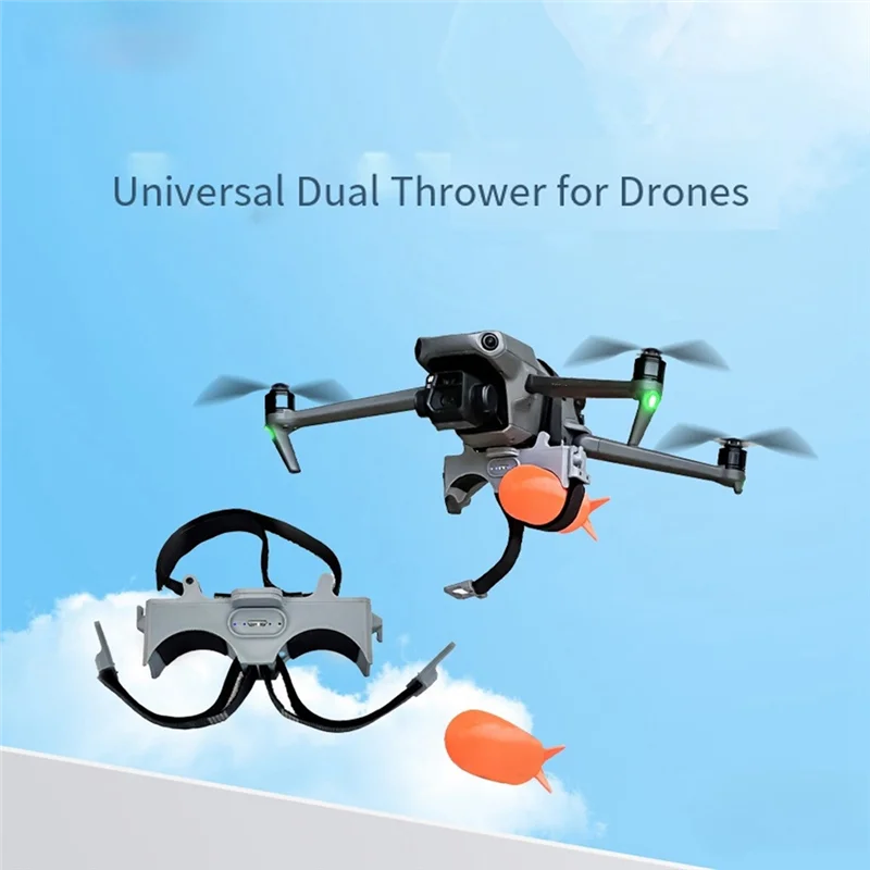 B24B For DJI Air3 Compatible Drone Light Induction Remote Control 2 Way Releaser Double Thrower Distance Unlimited Rescue Delive