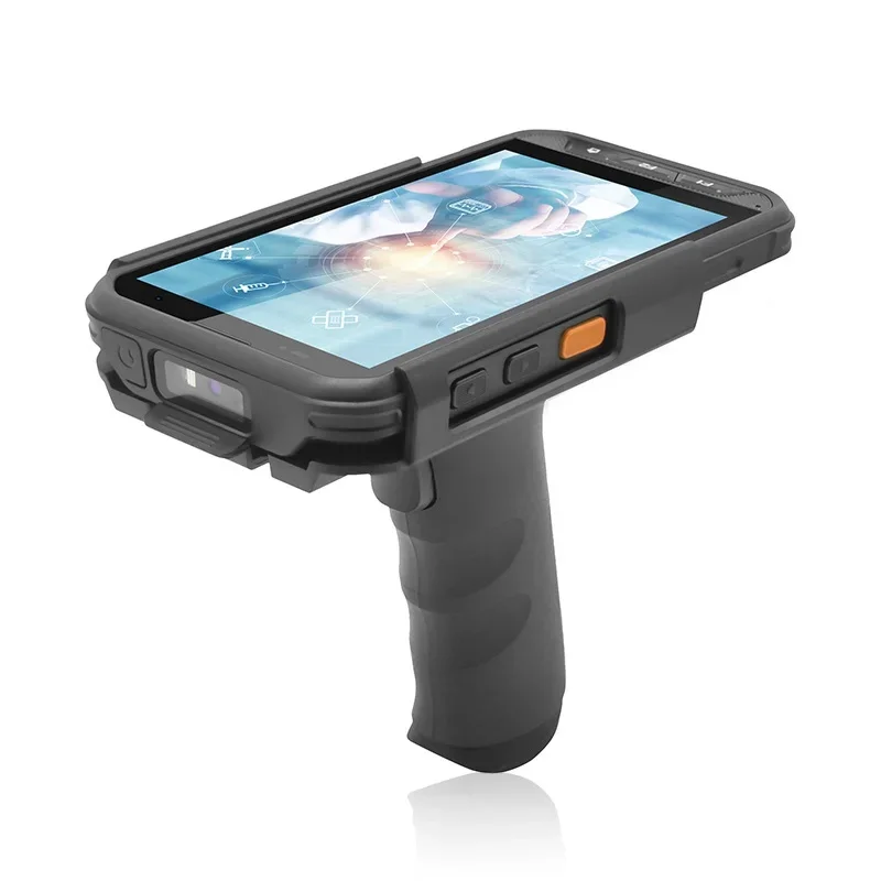 2026 Premium  5.7inch Android 12 with GMS 4G Rugged Wireless Handheld PDA 1D 2D qr Barcode Scanner inventory mobile Data