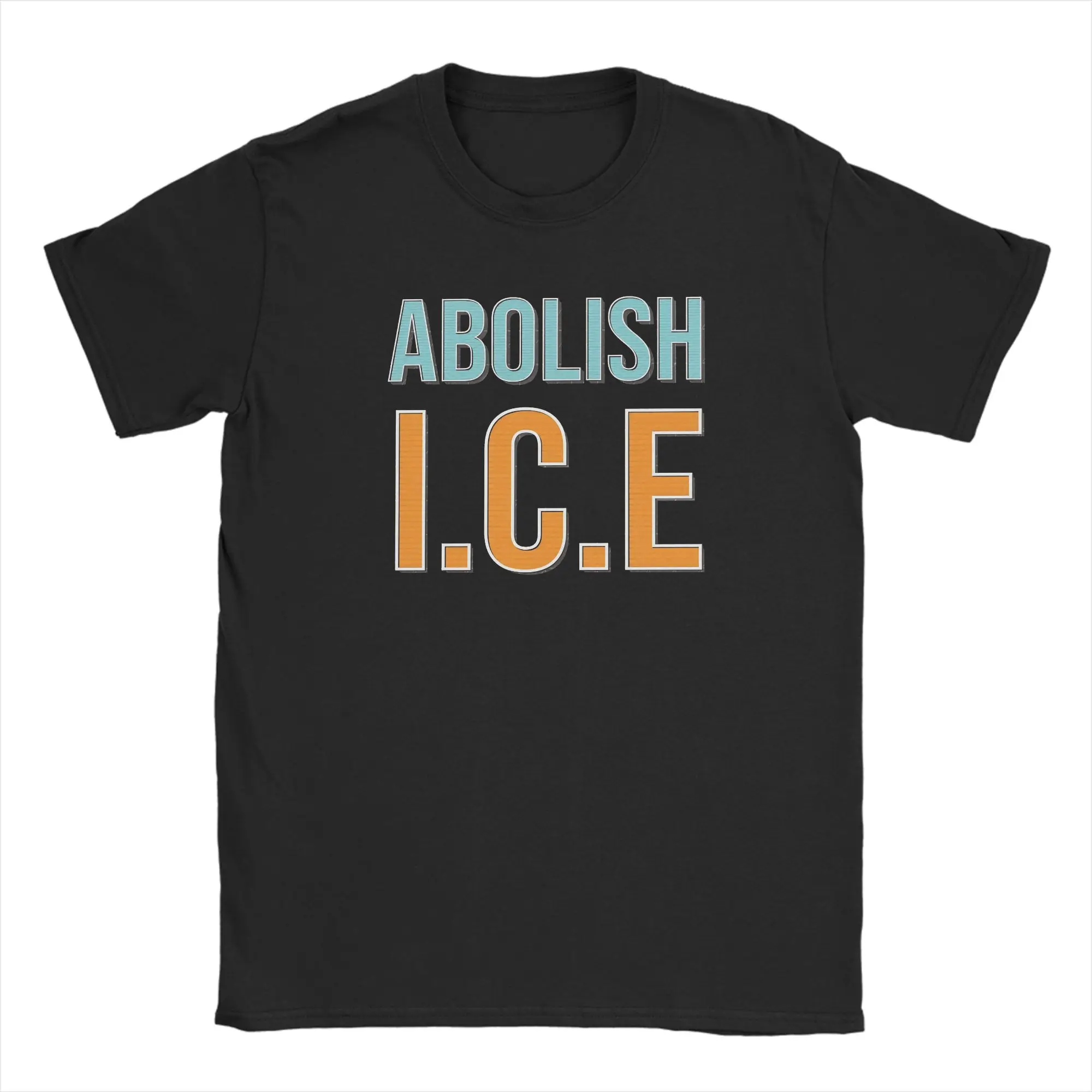 

Abolish ICE T Shirt Summer 100% Cotton T-Shirts For Man Harajuku Casual Tee Shirt Short-Sleeved Y2K Fun Clothing