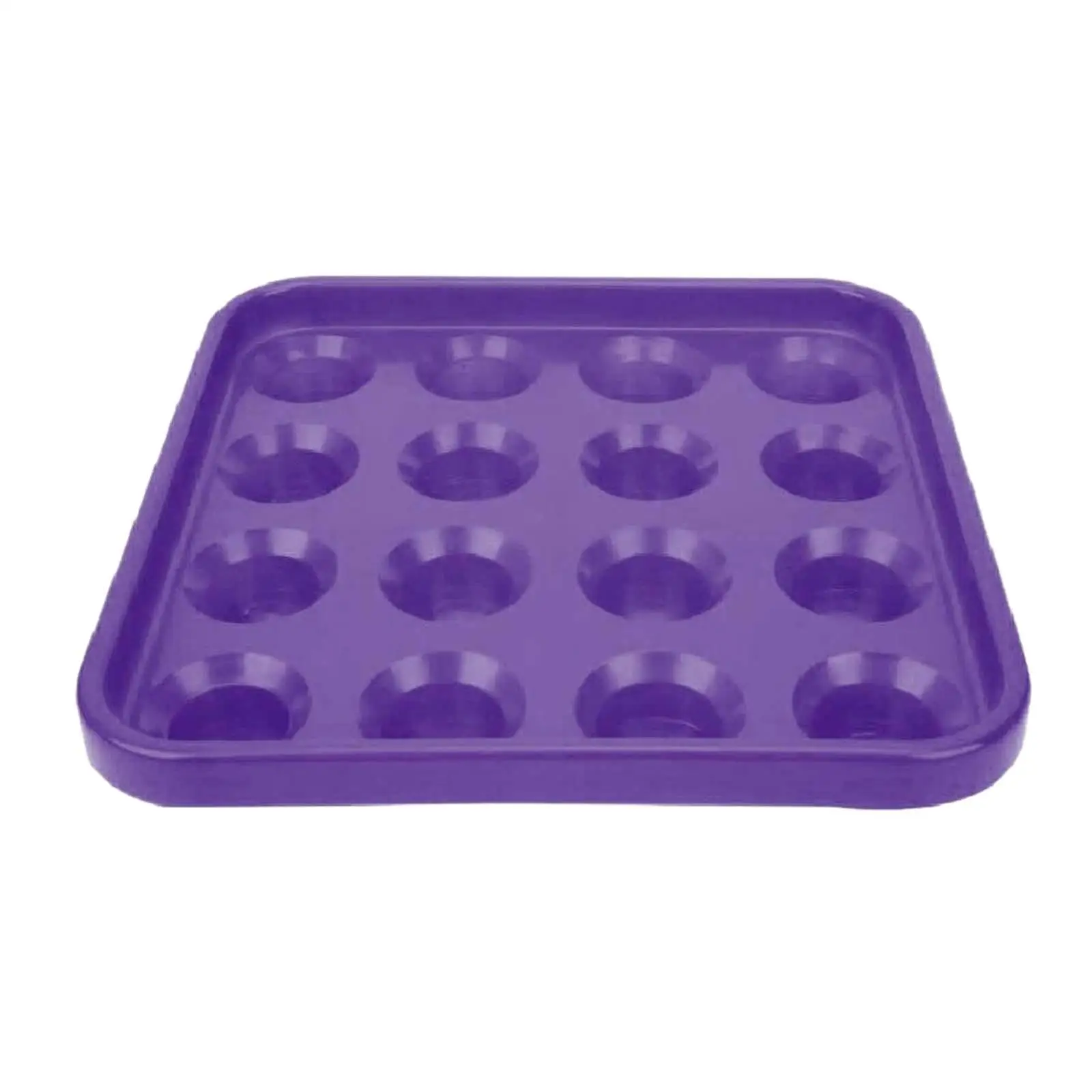 

Держатель для бильярдных шаров Органайзеры для лотков 16-отверстий Прочные аксессуары для бильярдного стола фиолетовый