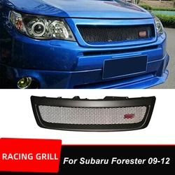 For Subaru Forester 2009 2010 2011 2012 Front Bumper Mesh Grille Sti Tuning Upgrade Racing Grille Cover Bodykit Accessories