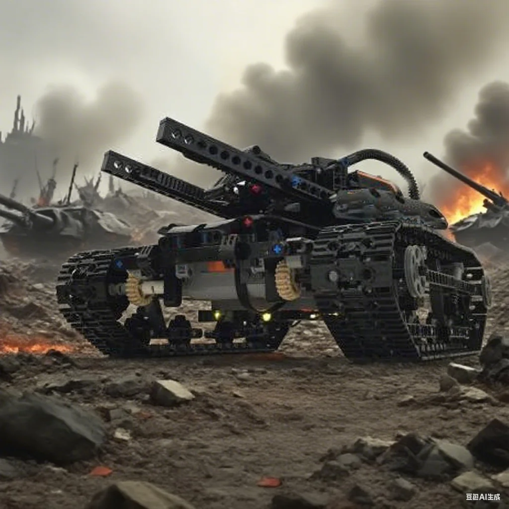 

429 шт. Sci-Fi танк Sabertooth футуристический боевой автомобиль машина Alien Warfare MOC модель «сделай сам» строительные блоки игрушки на день рождения подарок