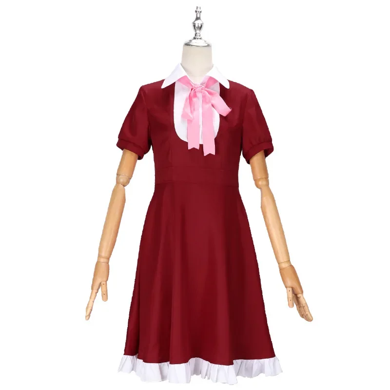 Anime Bungo Stray Dogs Cosplay Costume para Mulheres, Alice Uniforme, Vestido Vermelho, Peruca, Roupa de Halloween, Roupas Meninas