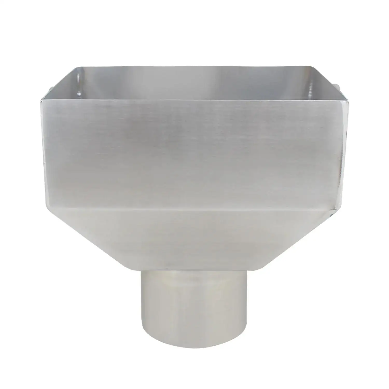 New Side Inlet Rainwater Hopper For Stainless Steel Square Funnel Siphon Rainwater Discharge Downspout Hopper Drain Accessories