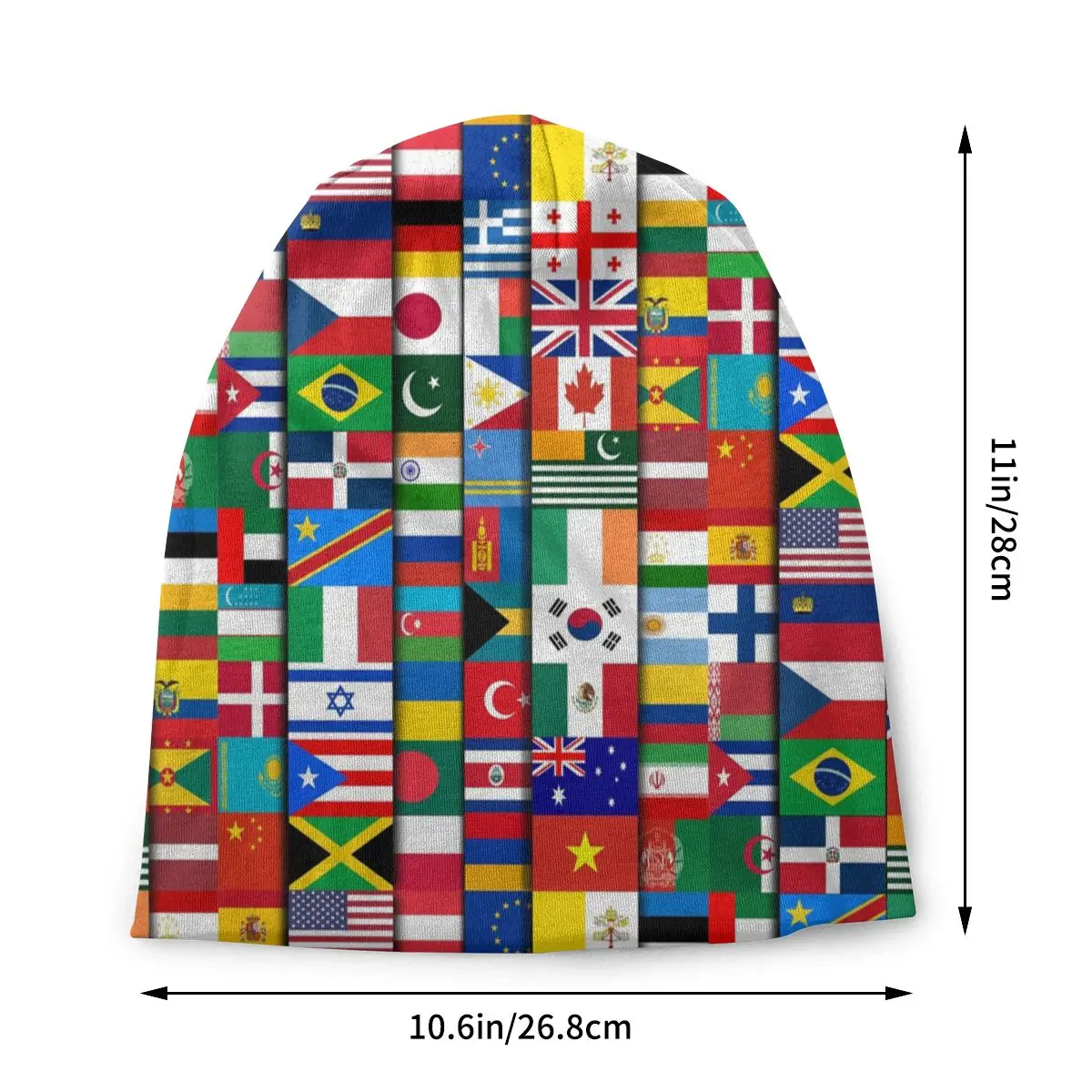 Custom 60 Flags Of The Countries Of The World Bonnet Beanie Knitting Hats Hip Hop International Gift Warm Skullies Beanies Cap