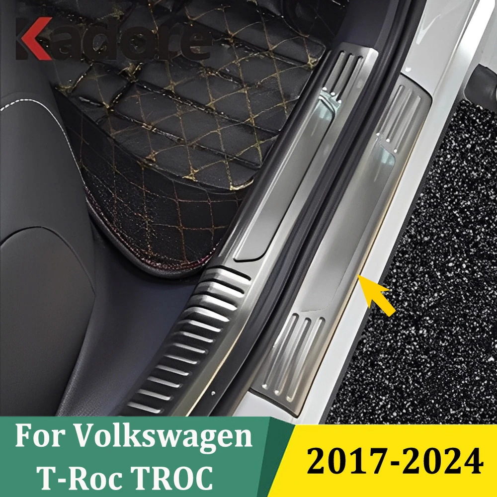 

Для Volkswagen T-Roc TROC 2017 2018-2021 2022 2023 2024 внешние накладки на пороги, защитные накладки на пороги, пороги