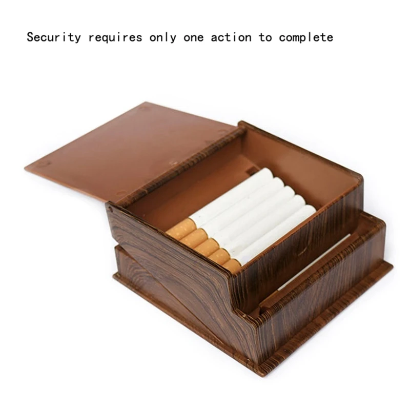 elfbar nachfüll pod läuft aus Cigarette Box Automatic Bounce Cigarette Case Desktop Press-Type for 20 for  Car Office Meetingroom Business Gift Drop Shipping
