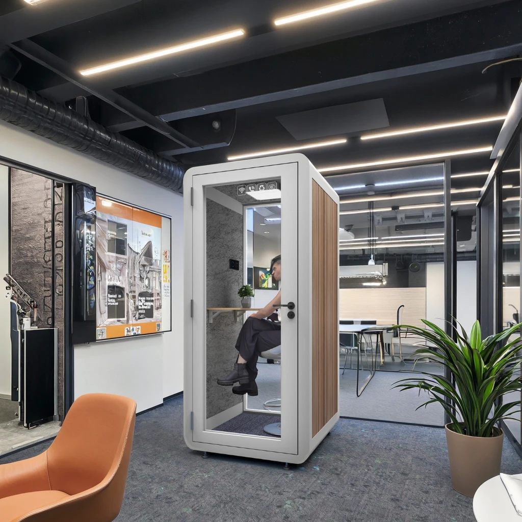 

Slip Sound Barrier Room Audiometry Soundproof Room Gaming Soundproof Room Singing Pods in Office