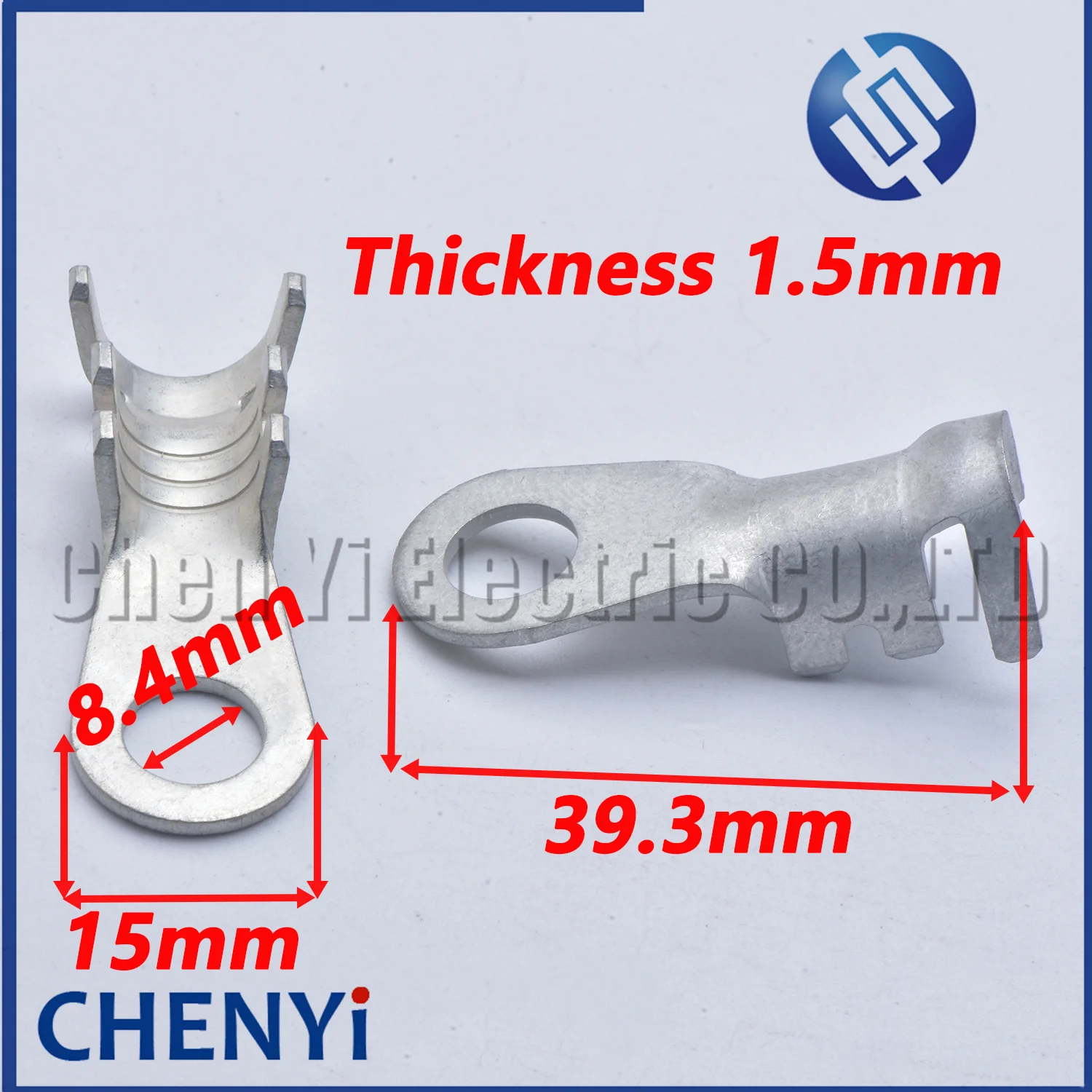 20 Pcs Auto Splices Ring Round Terminal Crimping Loose Thickened type Pins Tab Brass tin-plating Ground terminal 12146365