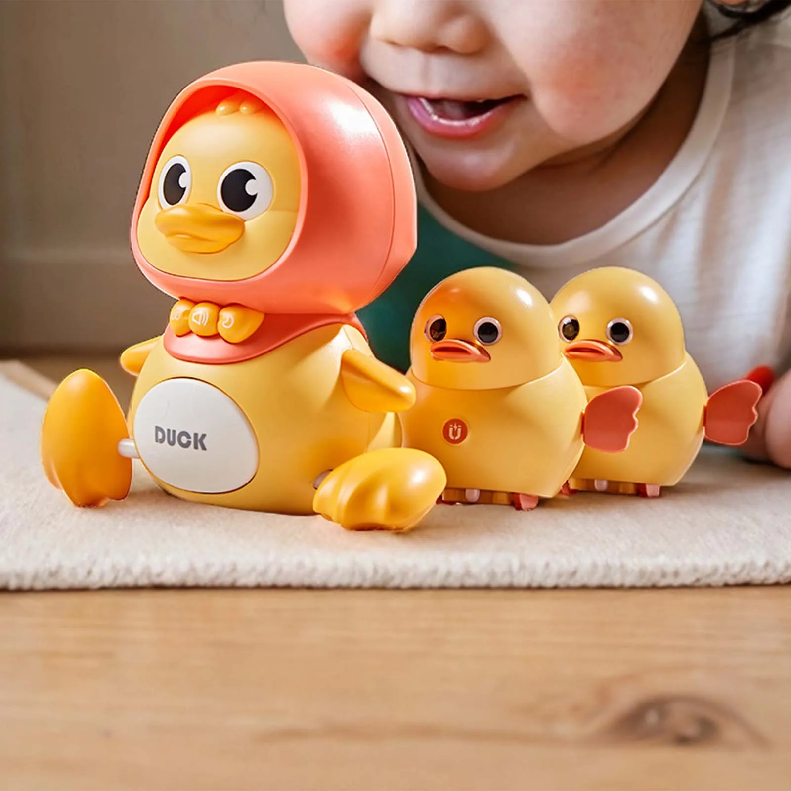 Auto Baby Toy Early Learning Development with Music and LED Light Interactive Ducks Toys For Infant 12-18 Months Learning Skills