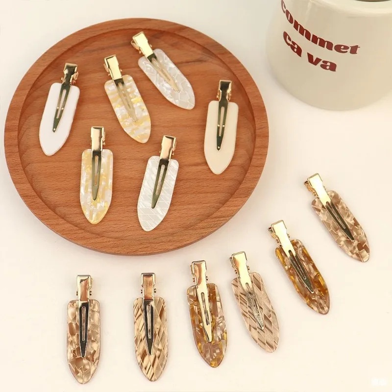 دبوس شعر من الأسيتات للرجال والنساء، مشبك شعر مكسور، مشبك شعر على الطراز الفرنسي، إكسسوارات شعر عصرية