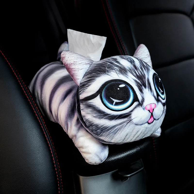 

Cute Cartoon Car Tissue Box Creative Lovely Corgi Plush Tissue Box Holder for Car Armrest Box Car Seat Tissue Box