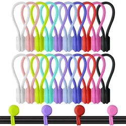 3/6Pcs Magnetic Silicone Earphone Cord Winder Cable Holder Clips Multifunction Home Office Headphones USB Cable Wire Organizer