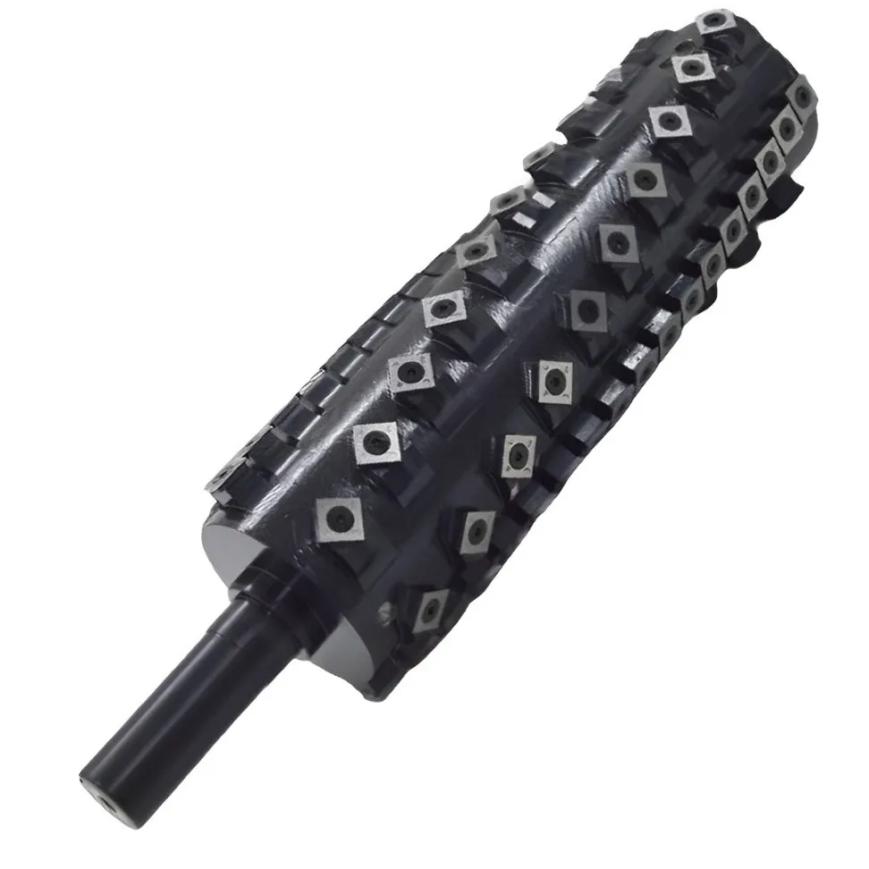 Dehuai Woodworking Tool Wood-Planer Blade Customized Cutterhead Wood Efficiency Steel Body Spiral Helical Cutter Head