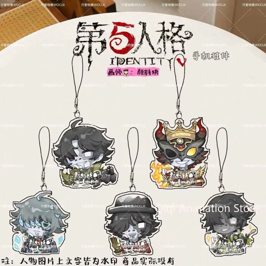

5 шт., забавные милые игрушки в стиле аниме V, золотой ремешок для мобильного телефона, чехол для телефона, подвеска, акриловые брелки, рождественские подарки