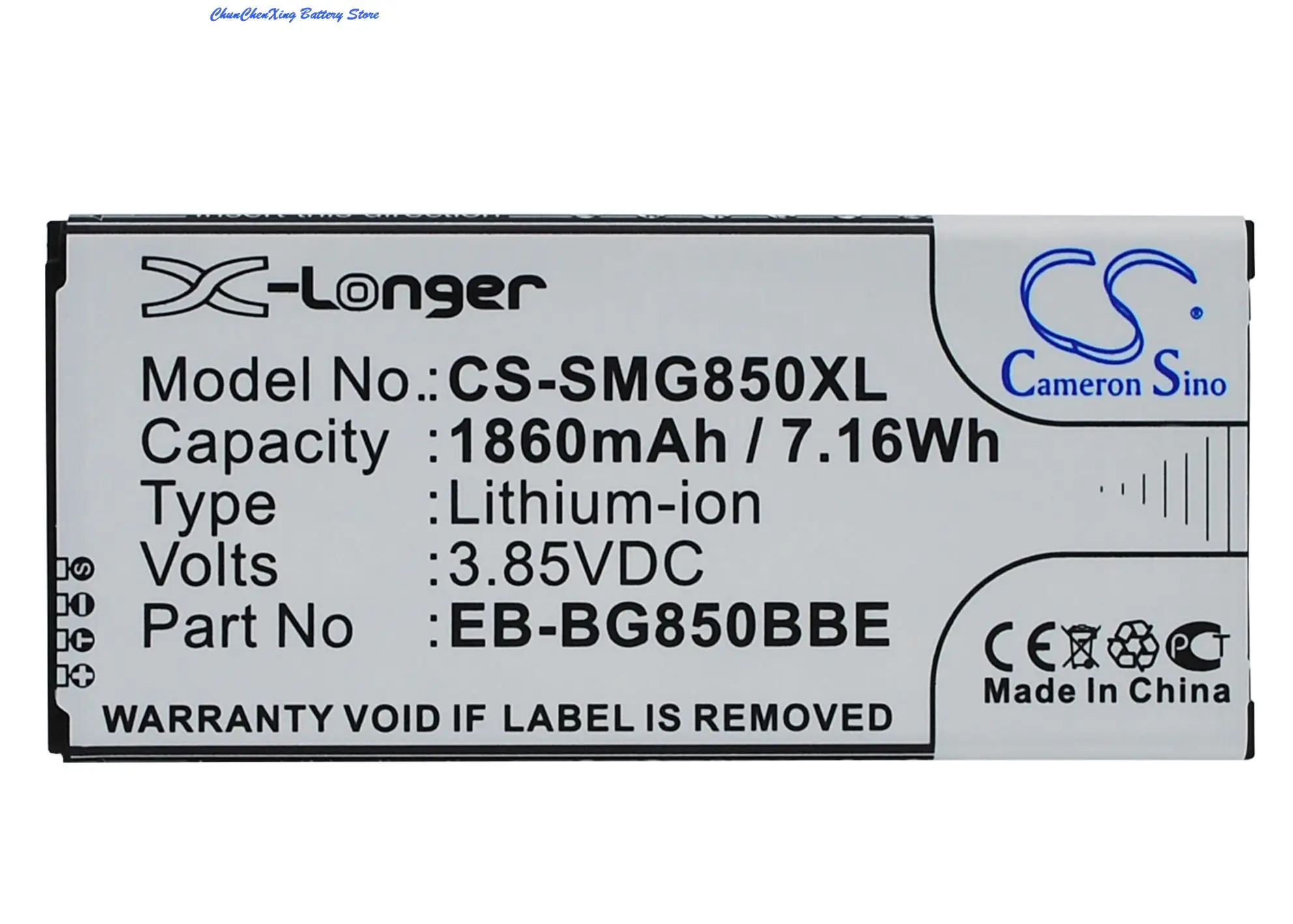  1860mAh Battery EB-BG850BBC,EB-BG850BBE for Samsung Galaxy Alpha,G850,G8508,G8508S,G8509v,G850A,G850F,G850T,S801