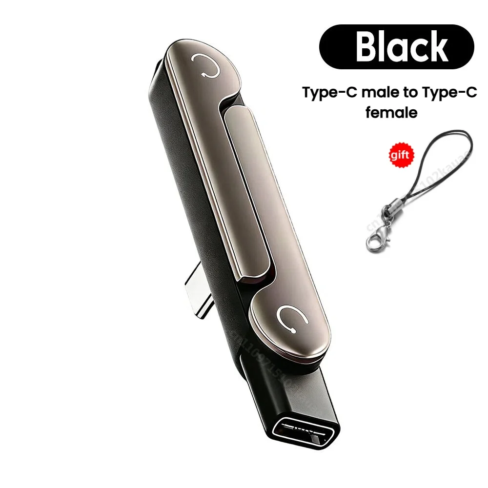 

Foldable Type C Bracket Adapter 240W High Speed OTG Male To Female Converter For Mobile Device Daily Use cable saver
