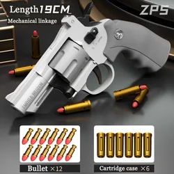 Magnum ZP-5 357 Długie aluminiowe lewe koło Miękki pocisk Strzelający pistolet Chłopiec Zabawka symulująca Magnum ZP-5 357 Długi stop Lewy pistolet na kółkach