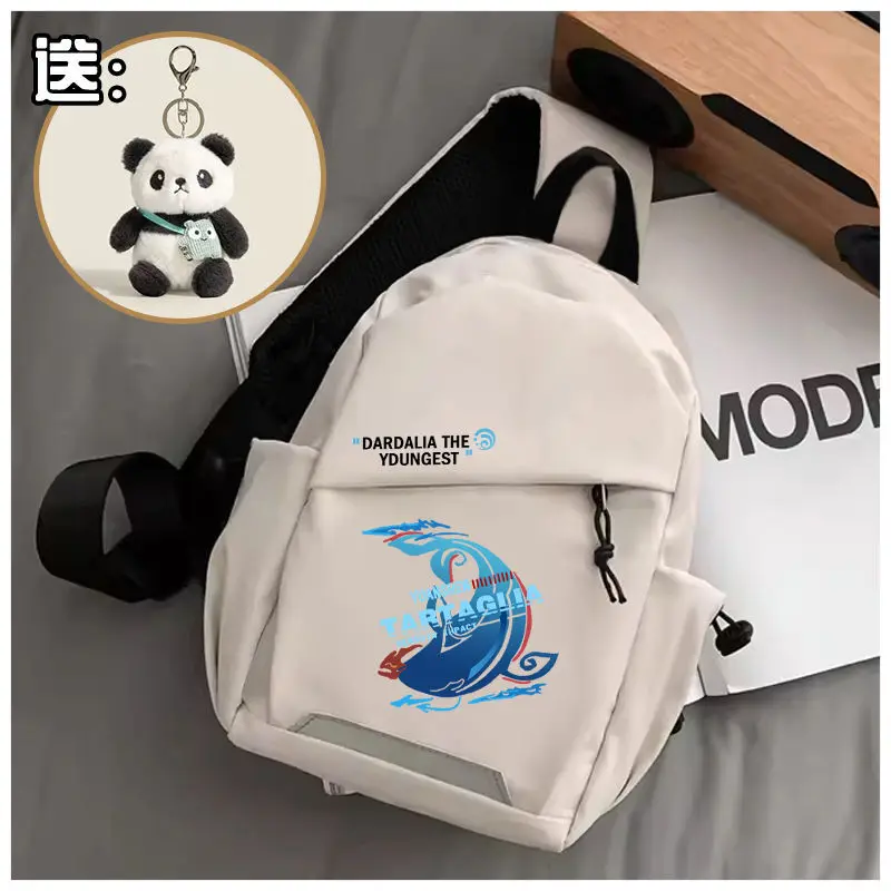 Genshin Impact Element Chest Single Shoulder Middle High School Students Phone For Boys And Girls Anime Crossbody Bag Ani