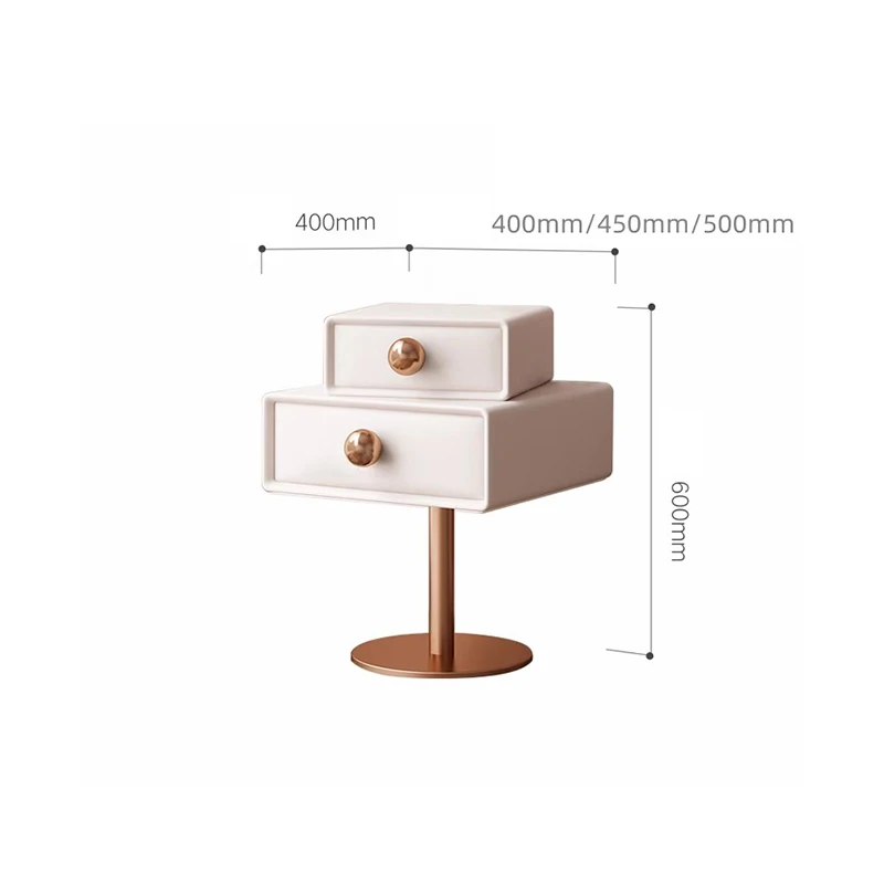 Luxury Trendy Nightstand Modern Nordic Storage Minimalist Nightstand Metal Italian Mesitas De Noche