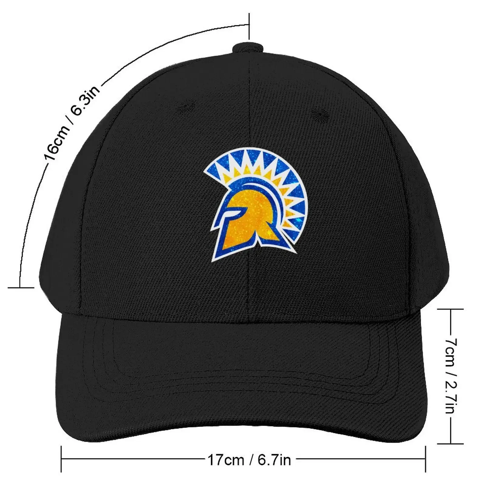 Glitter Sammy the Spartan (San José State University) (1) Baseball Cap Ball Cap Dropshipping Women's Beach Visor Men's