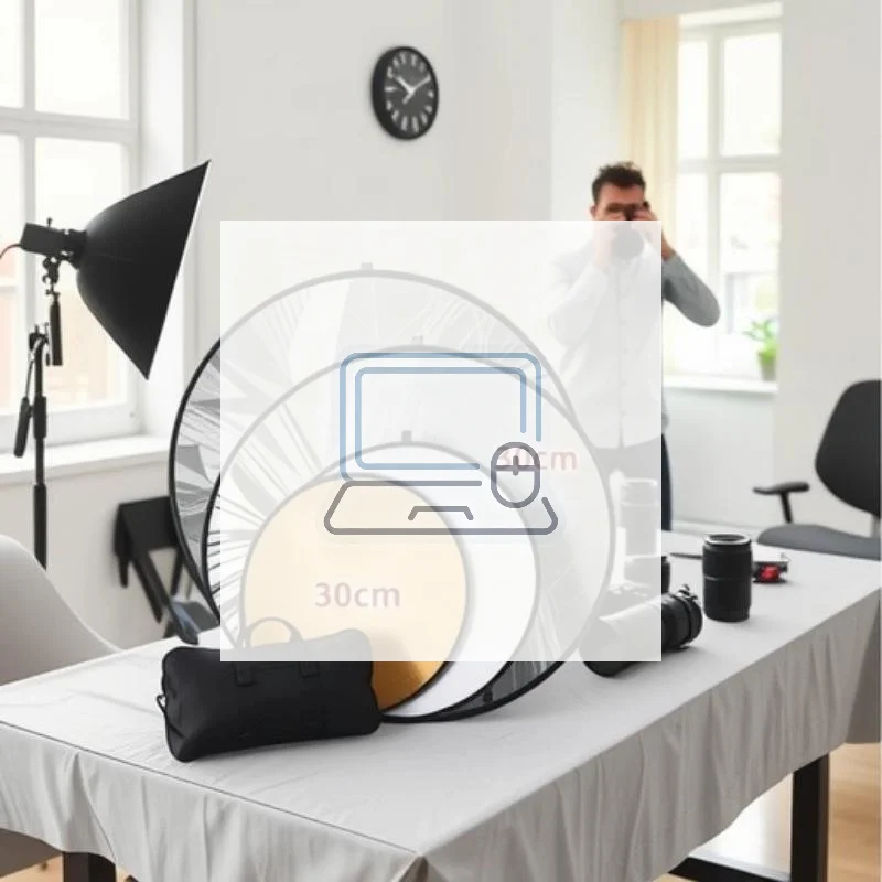 2 In 1 Photography Light Reflector Foldable Lightweight Portable for Studio Portrait Outdoor Wedding Photography