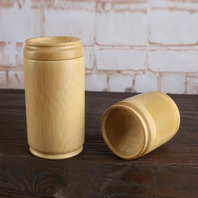 

Natural Bamboo Tea Caddy Sealed Awake Tea Bamboo Tube Tea Pill Pu'er Loose Tea Packaging Box