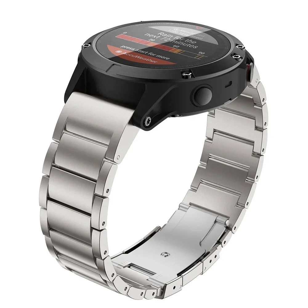 22mm 26mm Titanium Alloy Strap For Garmin Fenix 7X 5/5X/5XPlus/6/6X Enduro Metal Wristband Instinct1/2/955 Watch Band Bracelet image 4