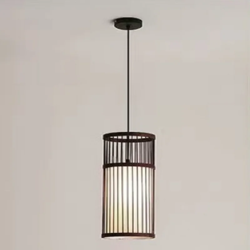 

Bamboo art bamboo weaving pendant lamp for traditional Chinese Zen-style tea room tea house guesthouse and inn