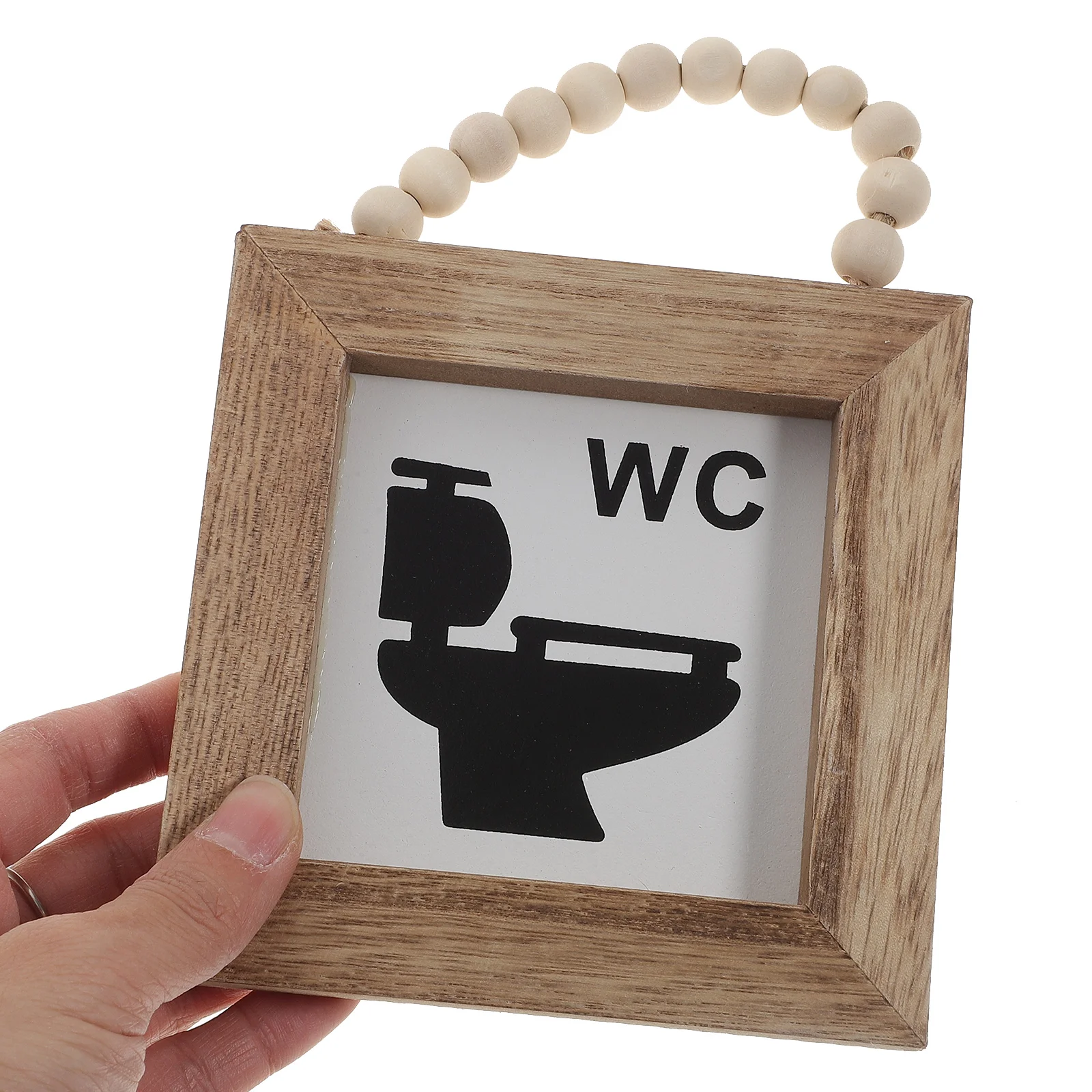 Wall Hanging Toilet Wooden Sign Man Office Emblems Decor Unisex Restroom 17X12CM Male Female Plaque Bathroom Pendant