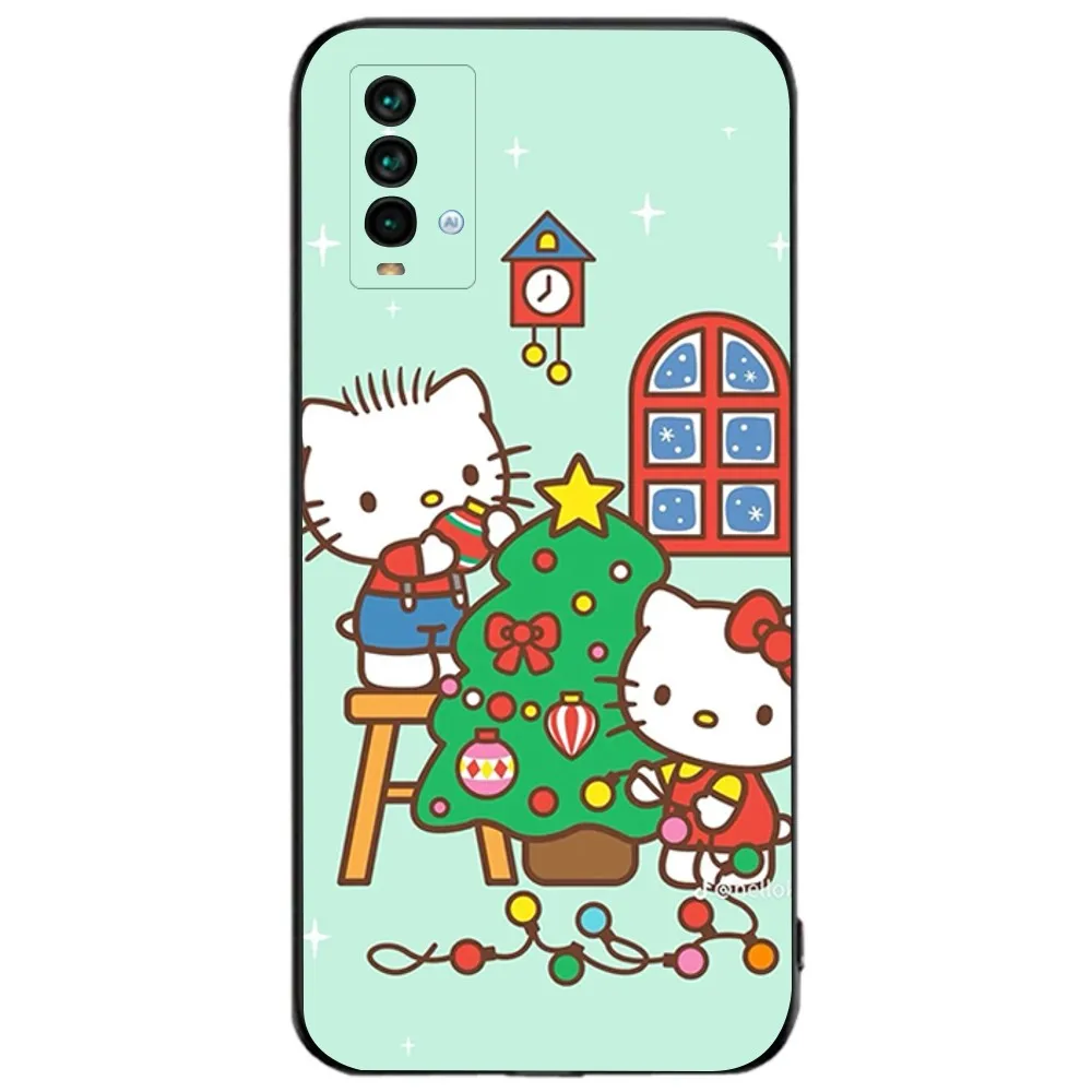 S-Sario H-hello Kitty And Dear D-daniel Phone Case For Xiaomi 11 Redmi Note 11 5G 8T 9A 9 10T Note8Pro Note9 12SUltra Black Case