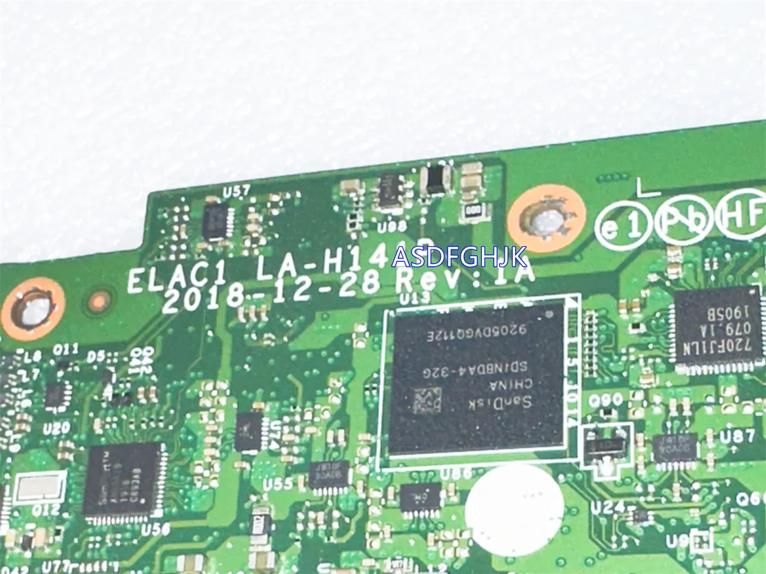 Placa base 5B20S72135 para Lenovo 14e (81MH), Chromebook con 4GB de A4-9120C, ELAC1, prueba de LA-H141P OK