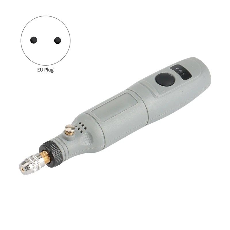 Nieuwe Eu-Stekker, 220V Mini Elektrisch Boorgereedschap Multifunctionele Slijpaccessoires Set Snelheidsgravure Pen-Gray1