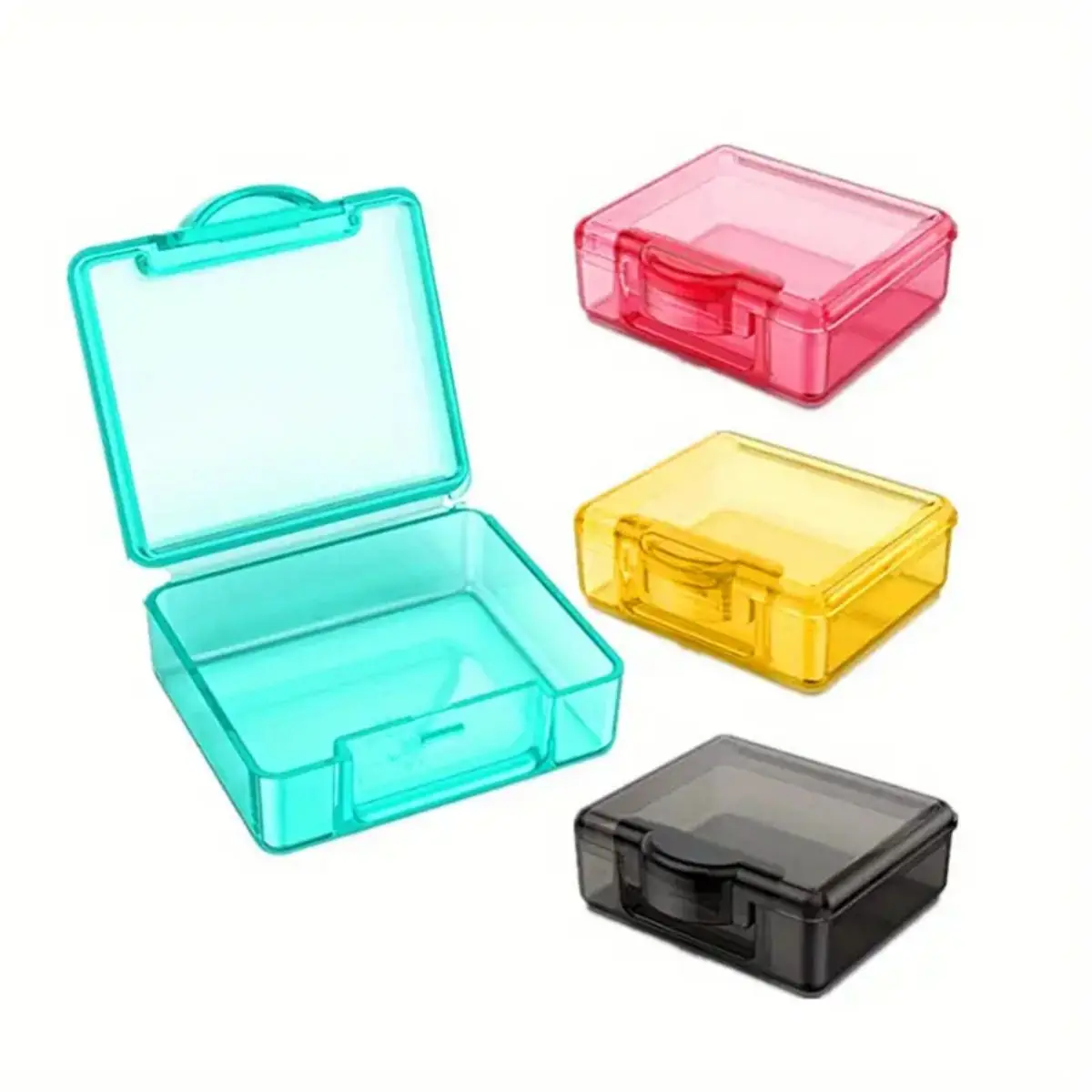 【Hot sales】3pcsSmall pill box, mini transparent plastic pill box, easy to carry, compact, easy to carry