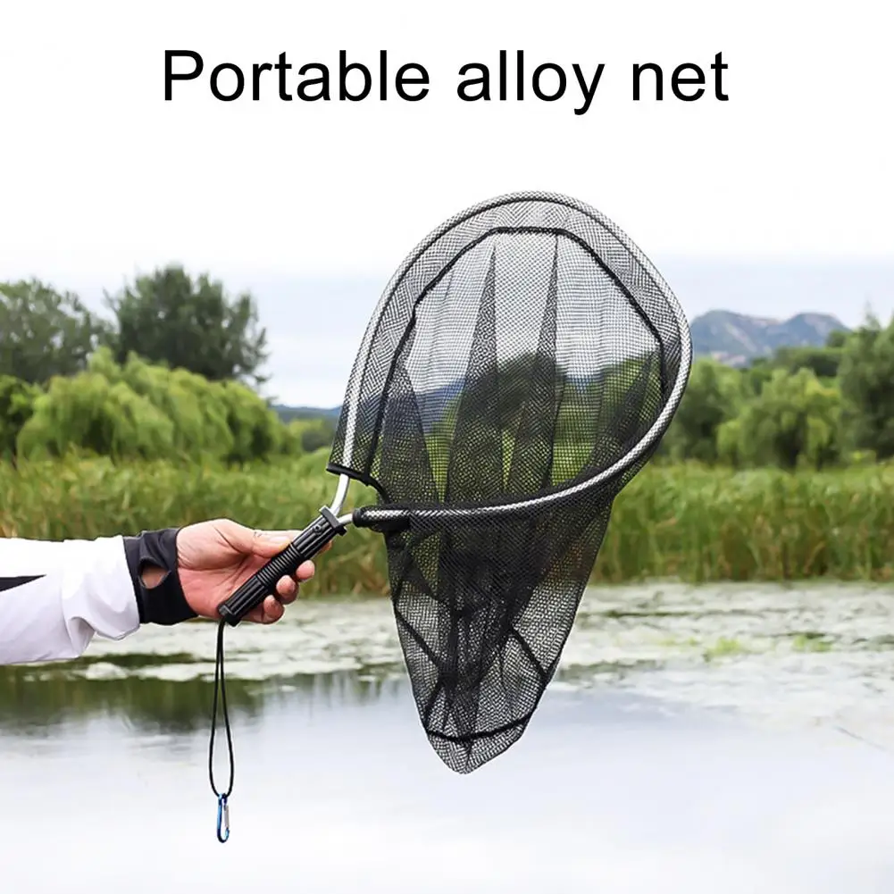 

Fly Fishing Landing Net Excellent Non-slip Quick Drying Handle Landing Net Trout Catch Net for Outdoor Fishing