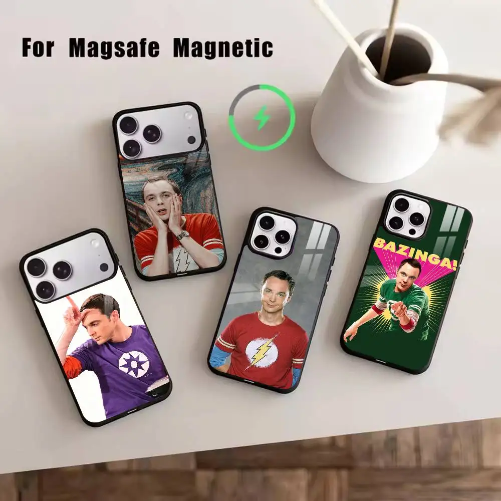 

TV S-Shows TBBT Sheldon Phone Case For iPhone17,16,15,14,13,12,11 Plus,Pro Magnetic For Magsafe Wireless Charging