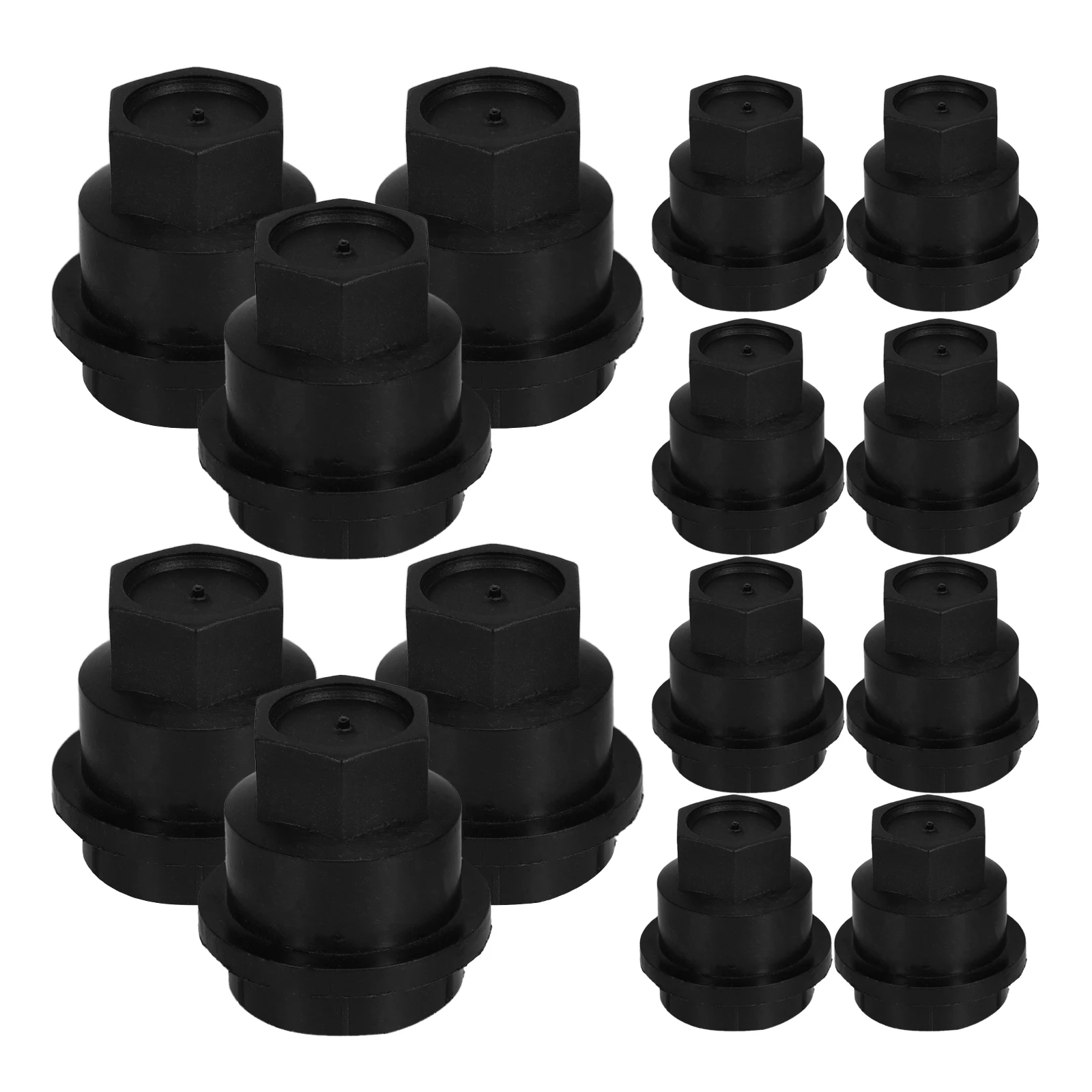 

20 Pcs Lug Nut Covers Car Wheel Decorative Dustproof Rustproof Caps for Truck Tires Trailer Accessories Plastic Material Long