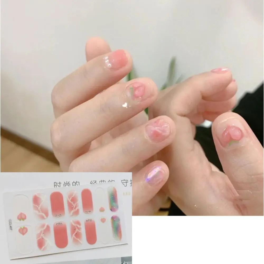 

Fresh Waterproof Flower Design Full Cover Sticker Wraps Nail Varnish Film Nail Stickers Manicure Decoration Nail Art Decals
