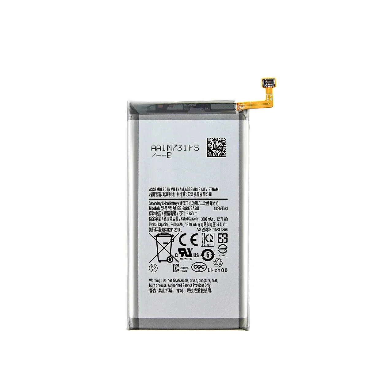 EB-BG973ABU Bateria para Samsung Galaxy S10, S10 X, SM-G9730, SM-G973, G973F, G973U, G973W, 3400mAh, novo, ferramentas