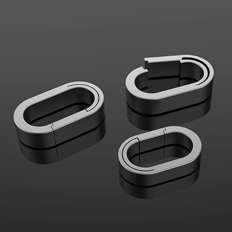 

【W】Мини-кольцо-карабин из титанового сплава, универсальное соединительное кольцо, вспомогательное кольцо-защелка, кольцо-байонет, для творчества и индивидуальности